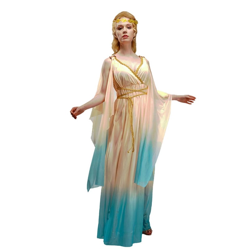 PGOND Greek Goddess Costume Women Roman Toga (one size) - Image 1